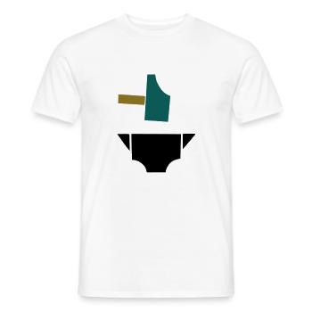 marteau et enclume - T-shirt homme - blanc - Devant - AI Model Male 178 dark (178cm)