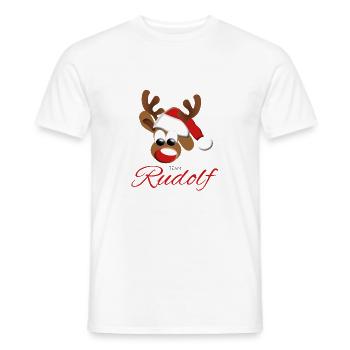 Team Rudolf - Men's T-Shirt - white - Front - AI Model Male 178 dark (178cm)