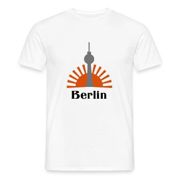 Berlin - T-shirt homme - blanc - Devant - AI Model Male 178 dark (178cm)