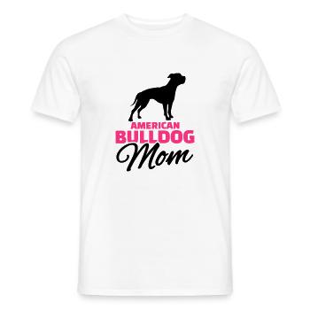 American Bulldog Mom - T-shirt homme - blanc - Devant - AI Model Male 178 dark (178cm)