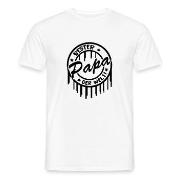 bester_papa_der_welt - Männer T-Shirt - Weiß - Vorne - AI Model Male 178 dark (178cm)