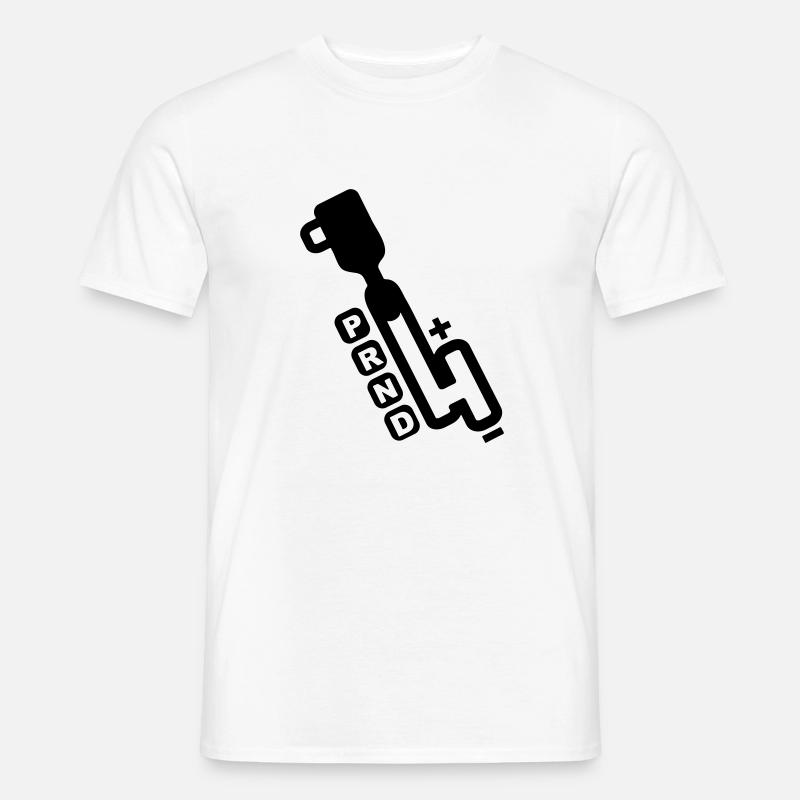 Automatikgetriebe - Männer T-Shirt - Weiß