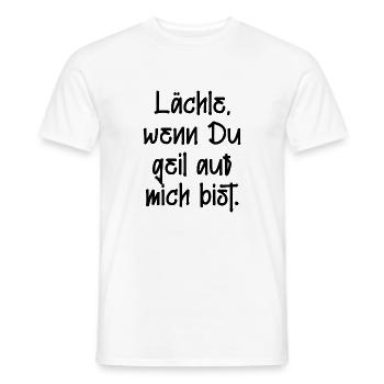 lächeln Party saufen feiern sexy lifestyle Spaß - Männer T-Shirt - Weiß - Vorne - AI Model Male 178 dark (178cm)