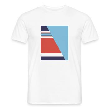 England 1990 Football - Men's T-Shirt - white - Front - AI Model Male 178 dark (178cm)