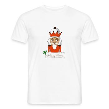 Frohe Weihnachten Nussknacker - Männer T-Shirt - Weiß - Vorne - AI Model Male 178 dark (178cm)