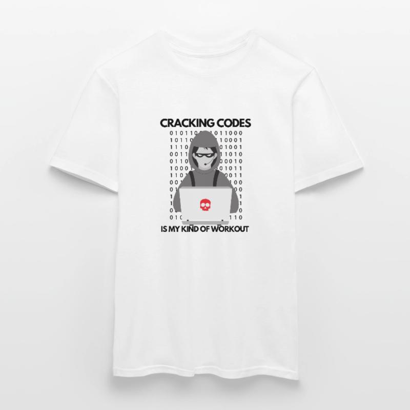 Cybersecurity Professional Hacker Cracking Codes Men’s T-shirt