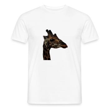 Porträt einer Giraffe - Männer T-Shirt - Weiß - Vorne - AI Model Male 178 dark (178cm)