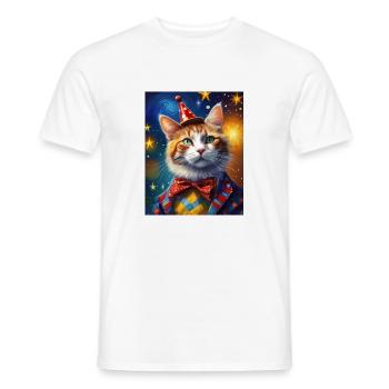 super mignon blanc Capybara peinture animal moelleux - T-shirt homme - blanc - Devant - AI Model Male 178 dark (178cm)