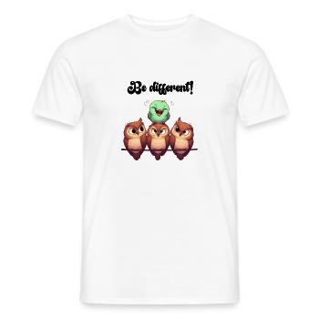 Be Different - Männer T-Shirt - Weiß - Vorne - AI Model Male 178 dark (178cm)