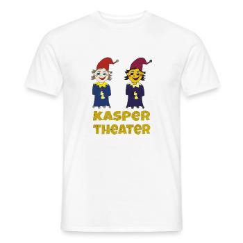 kaspertheater doppelt - Männer T-Shirt - Weiß - Vorne - AI Model Male 178 dark (178cm)