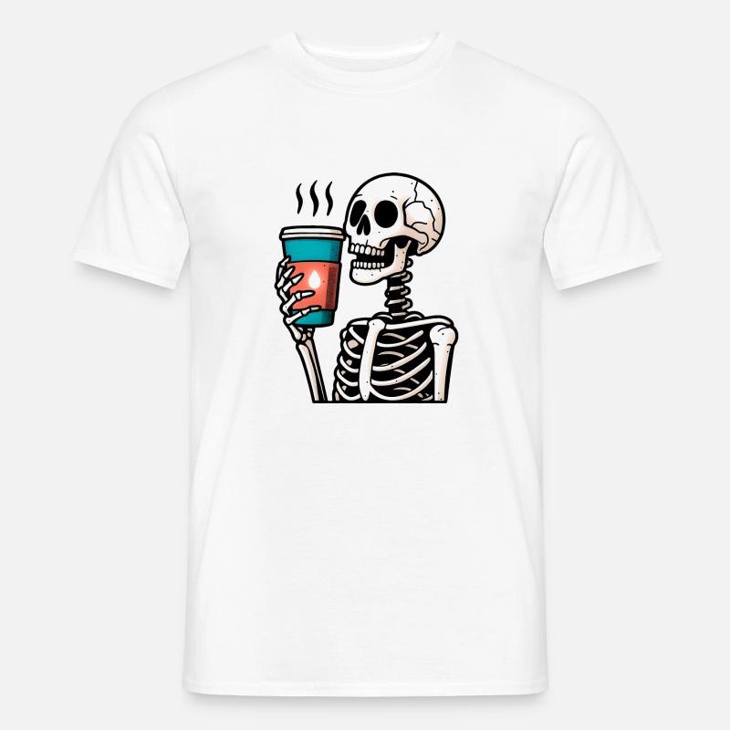 Caffé Os Tee - Männer T-Shirt - Weiß