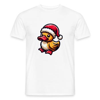 Noël Canard Sucré - T-shirt homme - blanc - Devant - AI Model Male 178 dark (178cm)