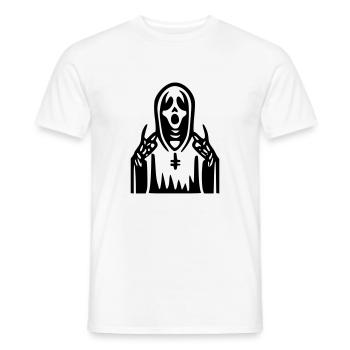Scream Priest - Men's T-Shirt - white - Front - AI Model Male 178 dark (178cm)