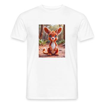 süßes australisches Tier Down Underred Känguru - Männer T-Shirt - Weiß - Vorne - AI Model Male 178 dark (178cm)