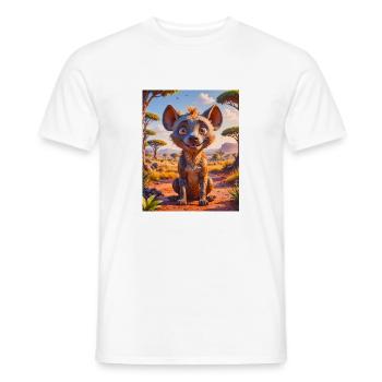 Animaux africains super mignons – Harpie - T-shirt homme - blanc - Devant - AI Model Male 178 dark (178cm)