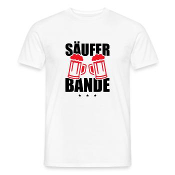 Säufer Bande - Männer T-Shirt - Weiß - Vorne - AI Model Male 178 dark (178cm)