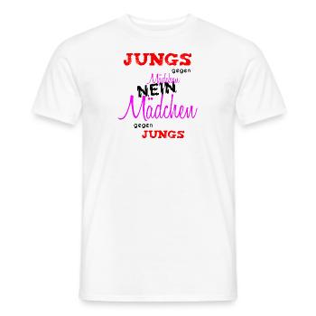 Citation drôle de film entre gars et filles - T-shirt homme - blanc - Devant - AI Model Male 178 dark (178cm)