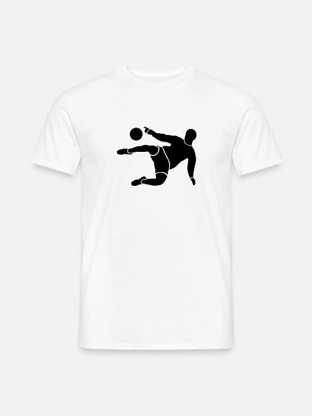 Fußball - Soccer - Männer T-Shirt - Weiß