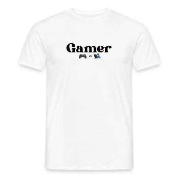 Contrôleur VS PC - T-shirt homme - blanc - Devant - AI Model Male 178 dark (178cm)