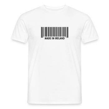 Made in Ireland - Männer T-Shirt - Weiß - Vorne - AI Model Male 178 dark (178cm)