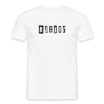 Macker - Männer T-Shirt - Weiß - Vorne - AI Model Male 178 dark (178cm)