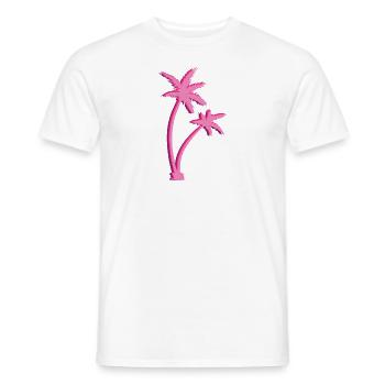 Palmen - Männer T-Shirt - Weiß - Vorne - AI Model Male 178 dark (178cm)
