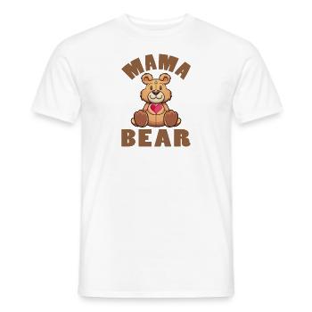 Mama Bear - Männer T-Shirt - Weiß - Vorne - AI Model Male 178 dark (178cm)