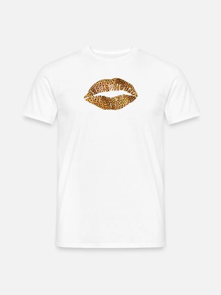 Bouche d’impression Leoprad - T-shirt homme - blanc