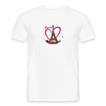 Paris - Männer T-Shirt - Weiß - Vorne - AI Model Male 178 dark (178cm)