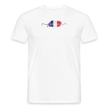 Paris - Männer T-Shirt - Weiß - Vorne - AI Model Male 178 dark (178cm)