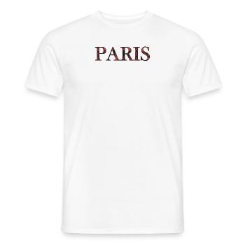 Paris - Männer T-Shirt - Weiß - Vorne - AI Model Male 178 dark (178cm)