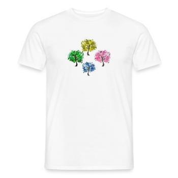 Tree - Men's T-Shirt - white - Front - AI Model Male 178 dark (178cm)