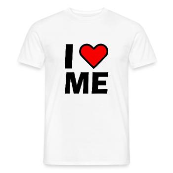 I love me - Männer T-Shirt - Weiß - Vorne - AI Model Male 178 dark (178cm)