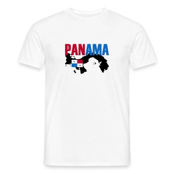 Panama Flag Gift Idea - Men's T-Shirt - white - Front - AI Model Male 178 dark (178cm)