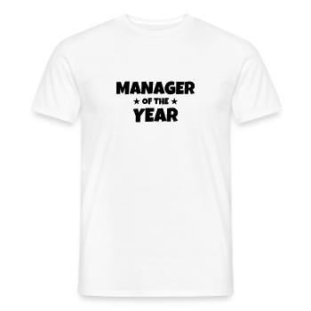 Manager / Chef / Arbeit / Job - Männer T-Shirt - Weiß - Vorne - AI Model Male 178 dark (178cm)