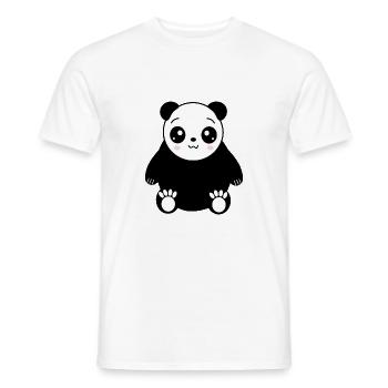 Pandabär Kawaii Kleidung Kawaii Tiere - Männer T-Shirt - Weiß - Vorne - AI Model Male 178 dark (178cm)