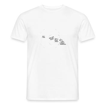 What I think ... what People actually understand - T-shirt homme - blanc - Devant - AI Model Male 178 dark (178cm)