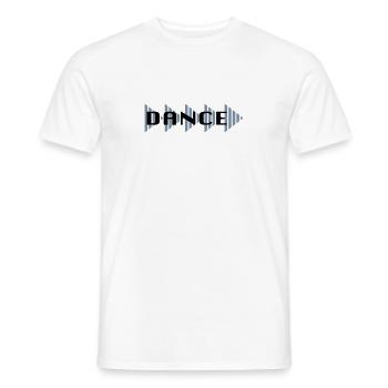 80s Dance Dancing - Men's T-Shirt - white - Front - AI Model Male 178 dark (178cm)