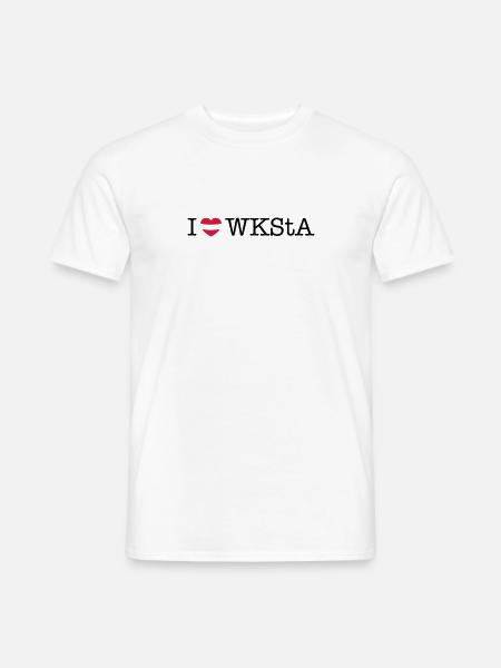 i love wksta - Männer T-Shirt - Weiß