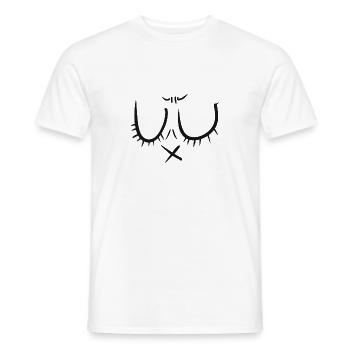 Face Gift Idea Birthday Leisure - Men's T-Shirt - white - Front - AI Model Male 178 dark (178cm)
