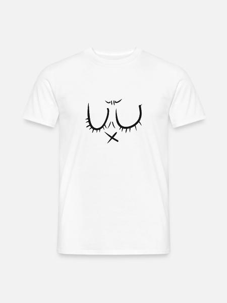 Face Geschenkidee Geburtstag Freizeit - Männer T-Shirt - Weiß