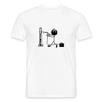Welder - fitter - Men's T-Shirt - white - Front - AI Model Male 178 dark (178cm)
