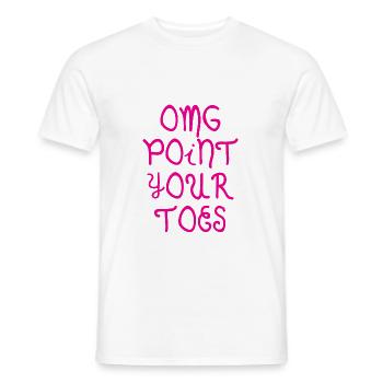 Omg Point Your Toes 4 - Männer T-Shirt - Weiß - Vorne - AI Model Male 178 dark (178cm)