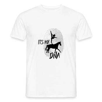 Cheval sauteur - T-shirt homme - blanc - Devant - AI Model Male 178 dark (178cm)