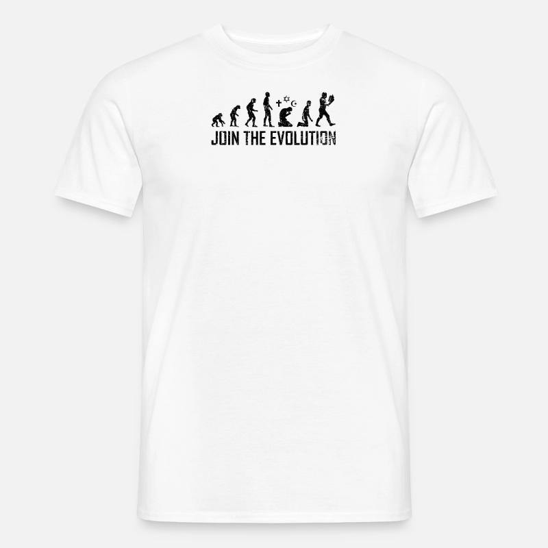 Atheist Evolution Atheisten Wissenschaft Lernen - Männer T-Shirt - Weiß