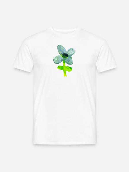 Blume T-shirt mit weißem Hintergrund - Männer T-Shirt - Weiß