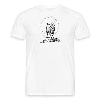 Goat goat - Men's T-Shirt - white - Front - AI Model Male 178 dark (178cm)