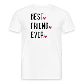 Meilleur ami de tous les temps - T-shirt homme - blanc - Devant - AI Model Male 178 dark (178cm)