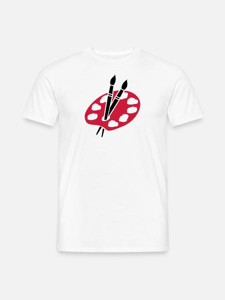 Maler - Männer T-Shirt - Weiß