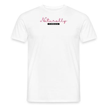 Naturally it's all about me - Men's T-Shirt - white - Front - AI Model Male 178 dark (178cm)